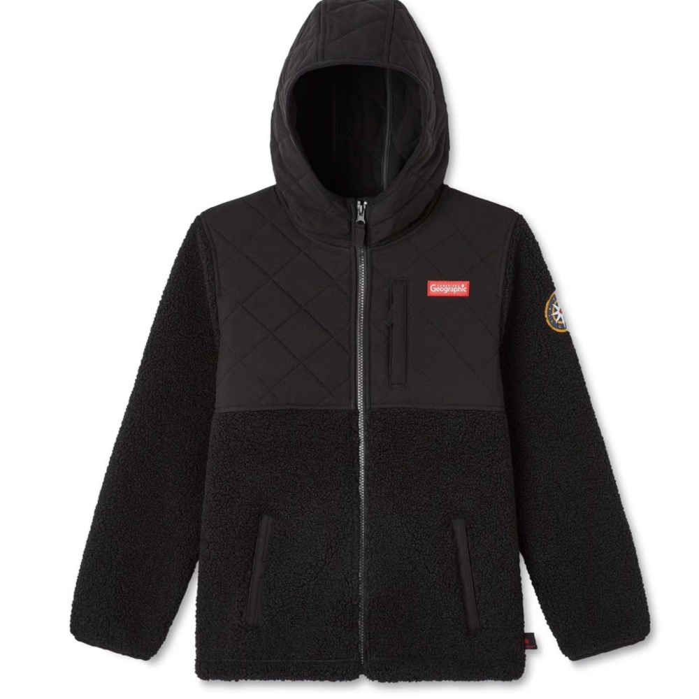 Full zip Sherpa hoodie Canadiana Brand Cozy and Warm Size 2T